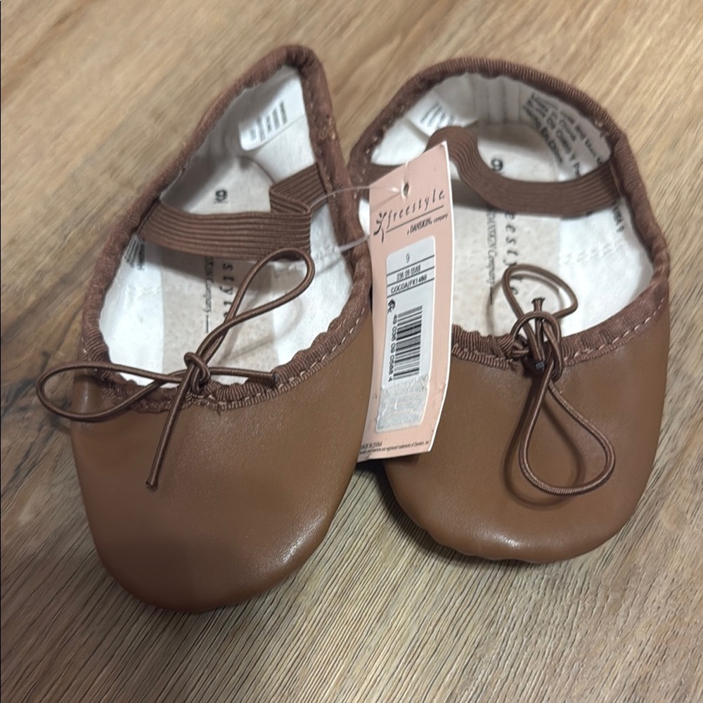 Freestyle Brown Kids Ballet Flats